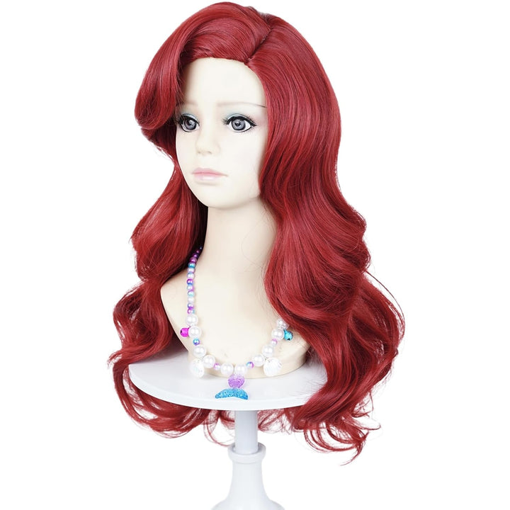 White Blonde Braided Wig for Kids Girls, 19.69'' Long Platinum Blonde Princess Kids Wig + Wig Cap for Halloween Party Costume Cosplay