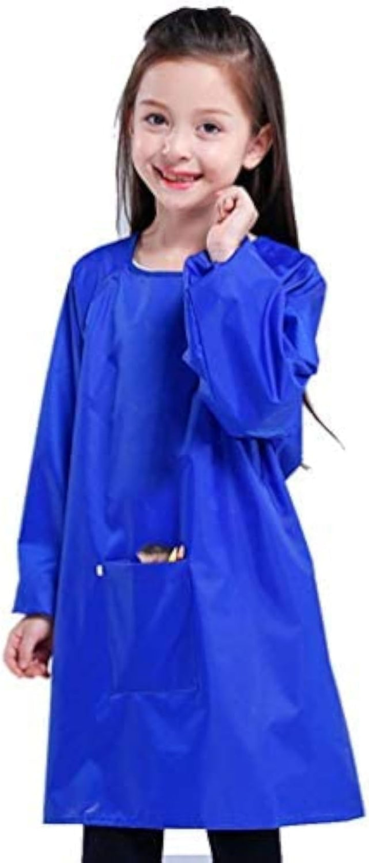 Kids Waterproof Artist Painting Apron, Children'S Art Smock, Long Sleeve Children Apron