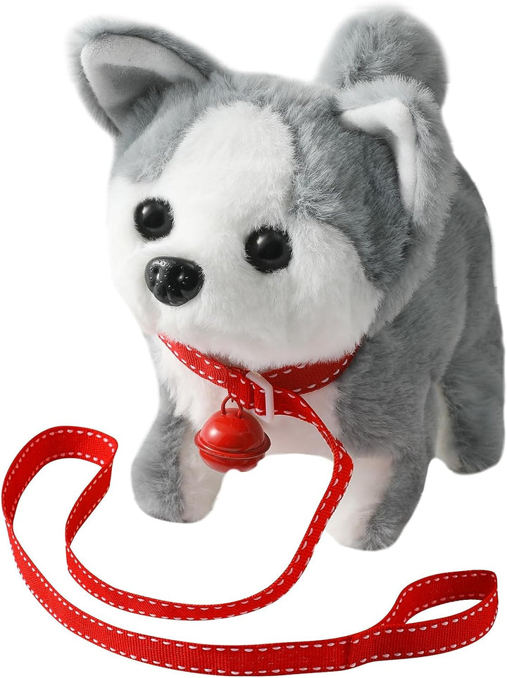 Plush Golden Retriever Toy Puppy Electronic Interactive Dog - Walking, Barking, Tail Wagging, Stretching Companion Animal for Kids Toddlers