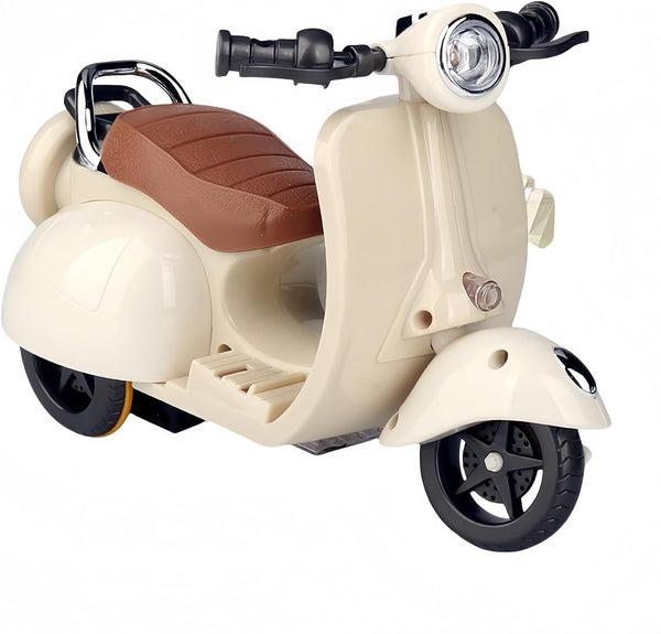 TOARGONA Scooter Vehicles for Labubu Electric Toy Motorcycle with Music & Lights Funny Doll Accessory Could Rotate 360° Battery Not Included