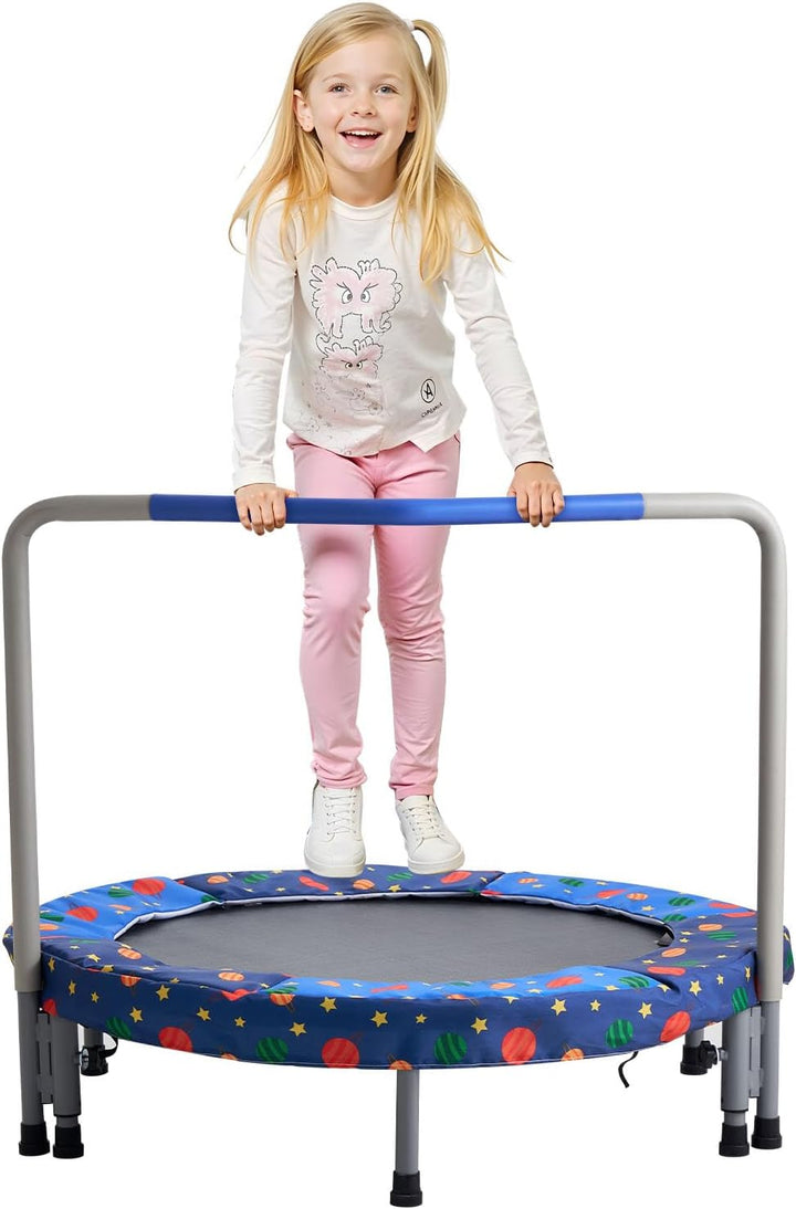 3FT Trampoline 36" Indoor/Outdoor for Toddlers, Foldable Mini Baby with Foam Handle, Recreational Birthday Gift
