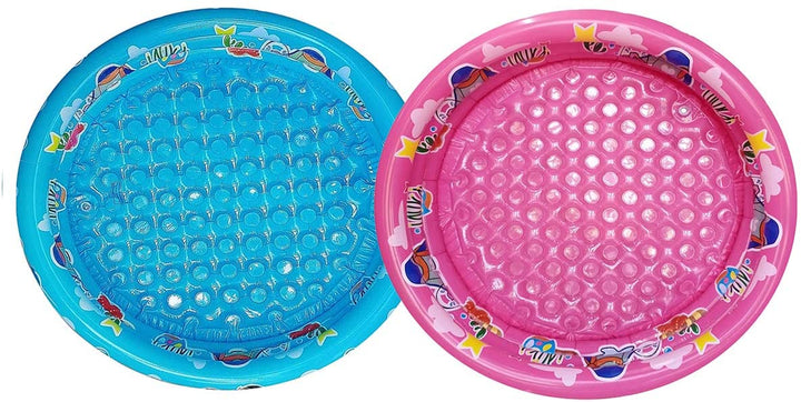 3 Rings Kiddie Pool for Toddler, 48”X12”，Kids Swimming Pool, Inflatable Baby Ball Pit Pool, Small Infant Pool (Blue)