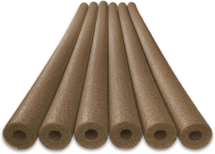 6 Pack Foam Pool Noodles – 48” X 2.5” Hollow Core – Extra Dense, Durable – Made in North America