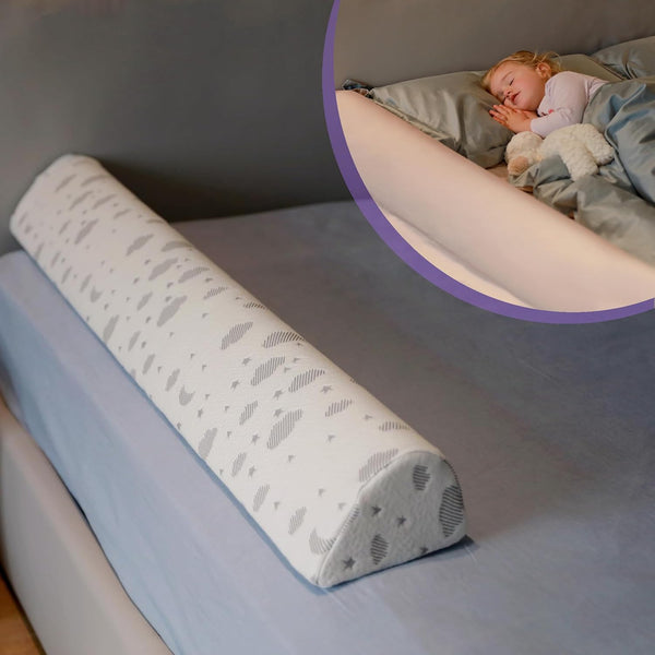 Bed Rail for Toddlers | Toddler Bed Rails with Washable Cover - Kids Foam Bed Rail Guard - Bed Barrier for Twin, King, Queen Bed [1-Pack]