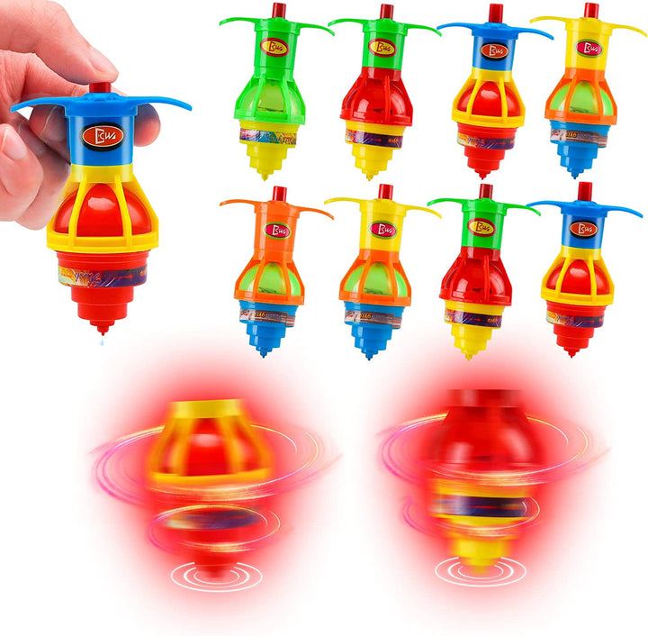 20PCS  Light up Spinning Tops for Kids, LED Light up Flashing Spinning Tops，Gyroscope Novelty Bulk Toys Party Favors