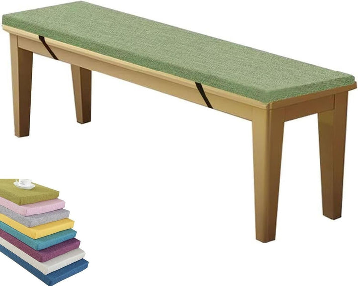 Indoor/Outdoor Bench Cushion for Furniture, Garden Replacement Cushions 90/100/120/150/180 Cm,Thick 5 Cm Seat Pads Non-Slip Removable for Loveseat Chair,Porch Swing,Dining(Beige,130X40X5Cm)