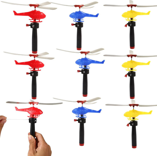 8 Pack Planes Toys Flying Toy Helicopter for Kids Toddlers, 360° Rotating Helicopter Airplane Toys for Boys Girls, Bulk Toys Party Favors Classroom Prizes, Pinata Fillers,Goodie Bag Stuffers