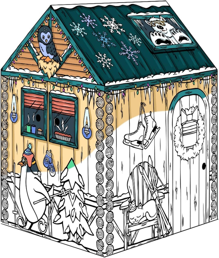 at Play Color in Treats N' Eats Playhouse, Cardboard Playhouse and Life Size Craft Activity for Kids and Families