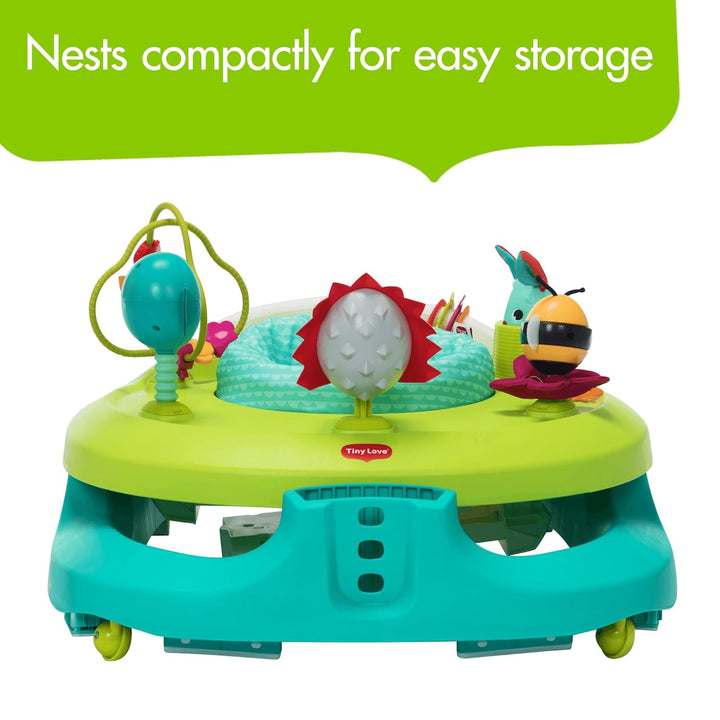 4-In-1 Here I Grow Mobile Activity Center, Baby Walkers and Activity Center, Baby Activity Center with Interactive Toys and Developmental Activities, Meadow Days