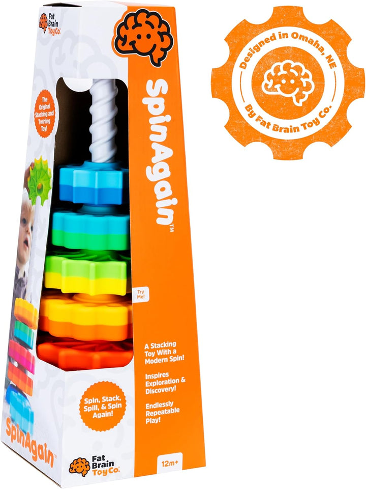 Spinagain, Baby Stacking & Spinning Toys for Toddlers Ages 1+