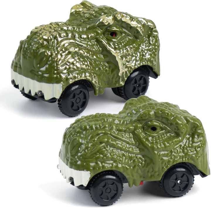 Dinosaur Toys Race Car Track, Create a Dinosaur World Road Race, Flexible Dinosaur Track Toys Set, Christmas Birthday Gifts for 3 4 5 6 7 Years Old Boys Girls Kids