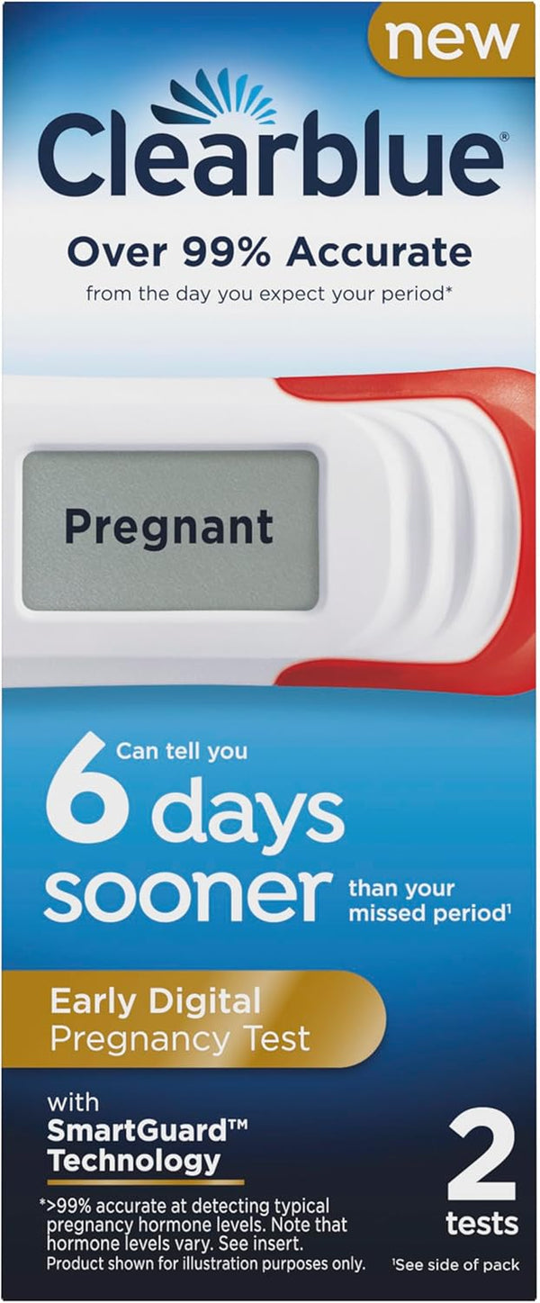 Early Digital Pregnancy Test, Early Detection at Home Pregnancy Test, 2 Ct