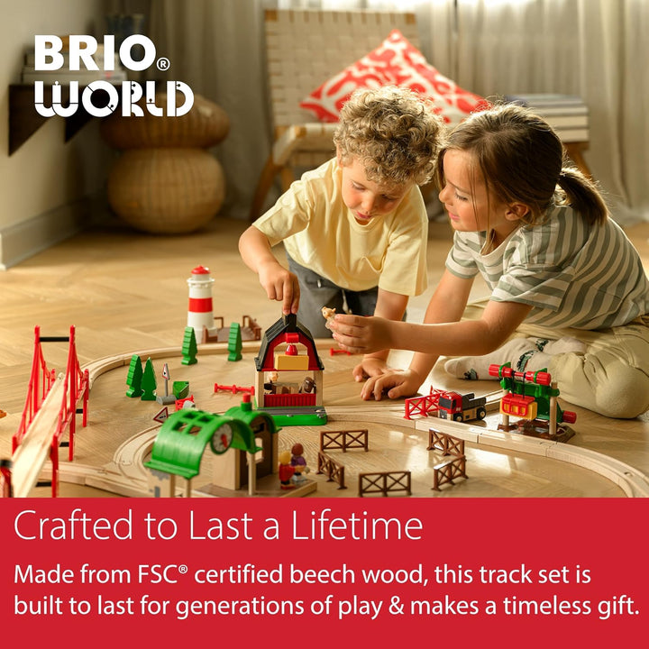 World Expansion Pack Intermediate - Works with All  Train Sets - Fsc-Certified 16-Piece Wooden Train Tracks with Switches - Grow Existing Systems and Create Railway Empires - Kids Ages 3 & Up