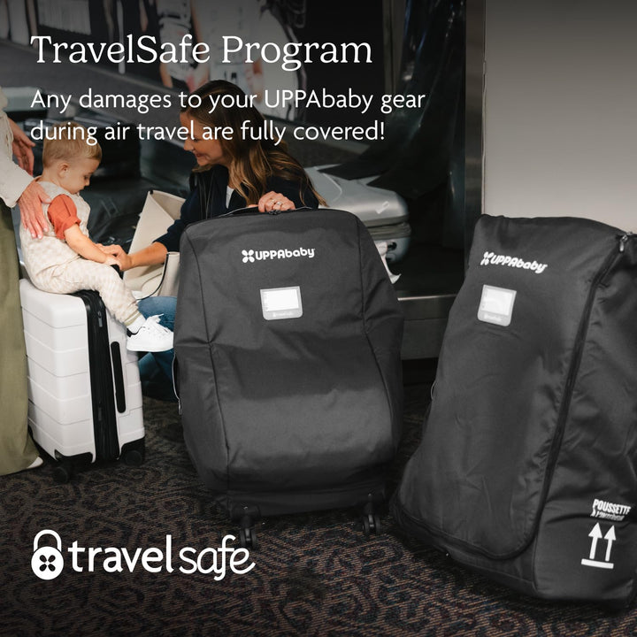 Travel Bag for Vista and Cruz Strollers - Includes Travelsafe Program Coverage, Inner Wheel Bag and Storage Pocket - Smooth Wheels, Handles + Durable Design