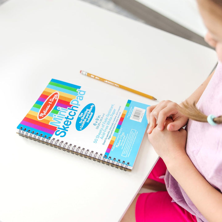 Mini Sketch Pad of Paper (6 X 9 Inches) - 50 Sheets, 3-Pack