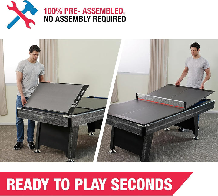 Table Tennis Tables Multiple Styles Ping Pong Tables, Foldable for Easy Storage with Nets Included, Perfect for Family Game Rooms