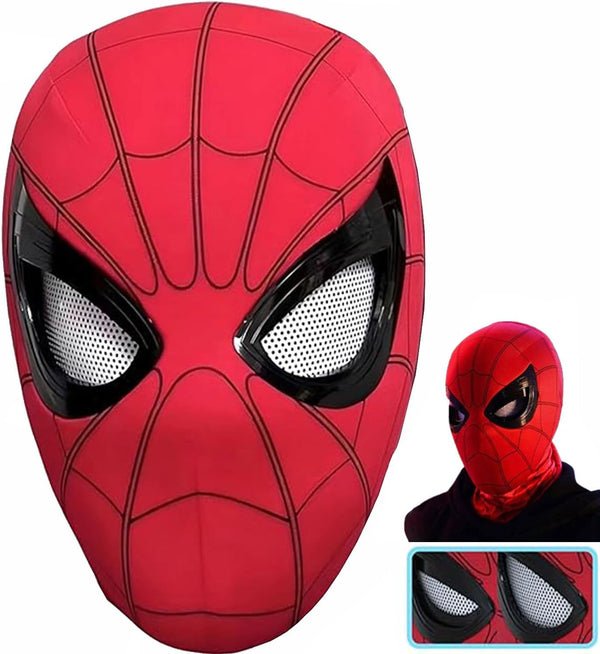 Halloween Hero Mask with Moving Eyes, Realistic Role Play Mask Costume for Cosplay, Birthday Gift for Big Kids/Adults