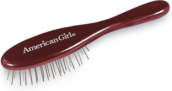 18-Inch Doll Accessories Doll Brush with Sturdy Wooden Handle and Wire Bristles, for Ages 8+