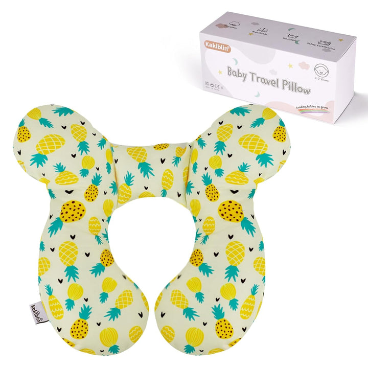 Baby Travel Pillow,Baby Neck Pillows for Car Seat,Upgraded Baby Head Pillow,Toddler Head and Neck Baby Support Pillow for Car Seat, Pushchair,Travel (Gray Fox)