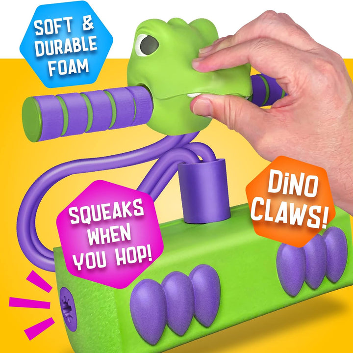 Pogo Saurus | Foam Pogo Jumper for Kids 3, 4, 5, 6, 7, Years Old, Dinosaur Toys, Birthday for Boys or Girls up to 250Ibs, Pogo Stick, Indoor & Outdoor Toys