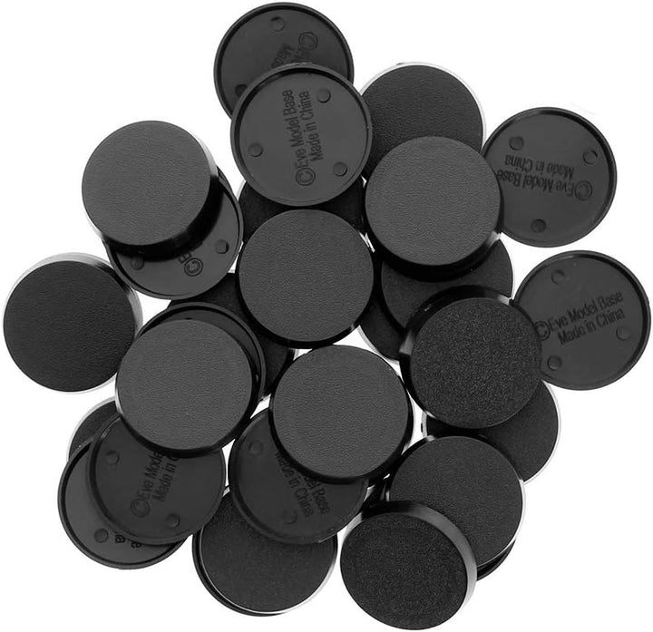 MB540 40Pcs round Plastic Model Bases 40Mm or 1.57Inch for Gaming Miniatures or Wargames Table Games