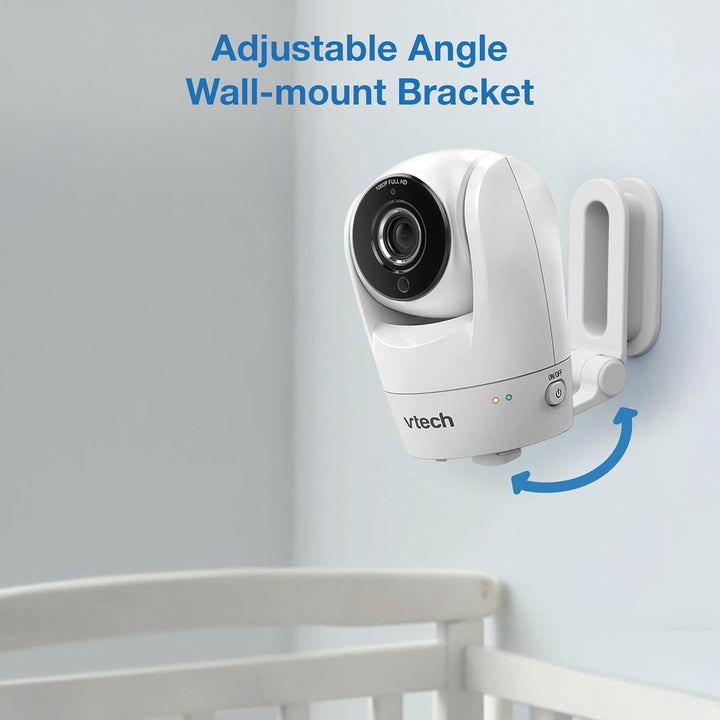 Upgraded Smart Wifi Baby Monitor, 1080P FHD Camera and 5" HD IPS Display, Free App with Motion Video, Sound/Motion Detection and Notifications, Fully Remote Pan-Tilt-Zoom: VM901