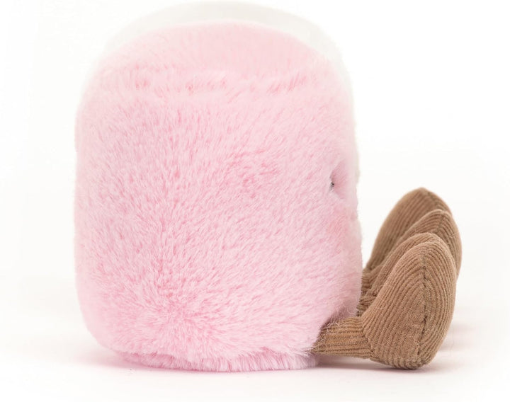 Amuseables Pink and White Marshmallows Stuffed Toy, 3.5 Inches | Food Plush | Fun Gift Idea