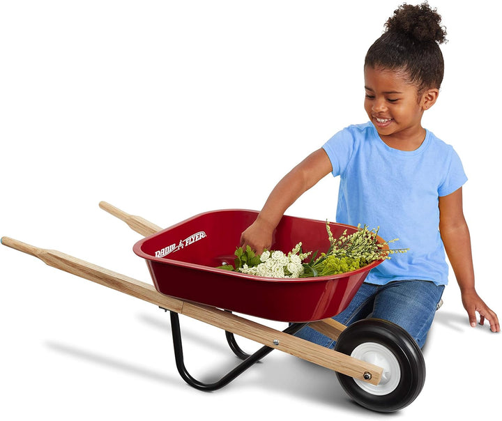 Wagon for Kids, Rolling Cart, Garden Cart on Wheels, Baby Wagon,  Kid'S Wheelbarrow, Red, for Ages 3+ Years