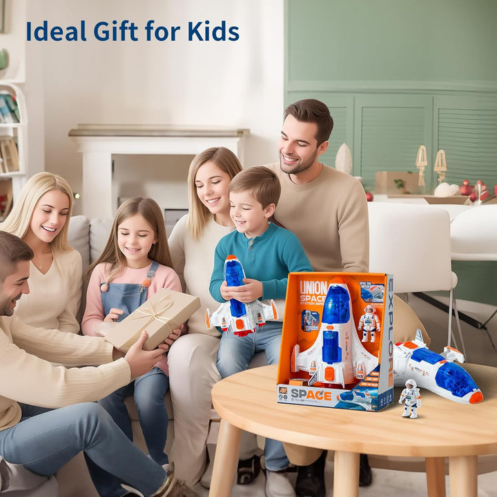 Concentration Focus, Rocket Spaceship Shuttle Toy, with Astronaut Figure - Rocket Toys, Oys - Astronaut Exploration Birthday Plane Gift, Educational, Concentration, Learning