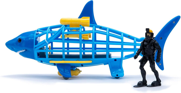 Shark Submarine Adventure Playset – Lights & Sounds Submarine with Chomping Great White Shark & Diver for Kids Ages 3+