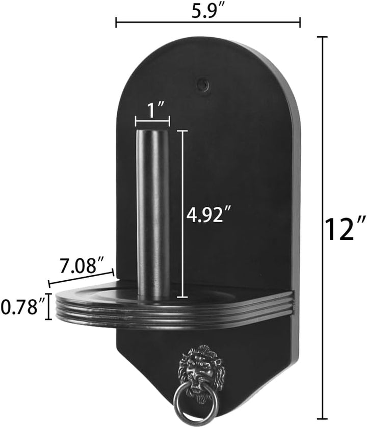 Wall Mounted Wood Cone Chalk Holder for Billiards/Pool Table