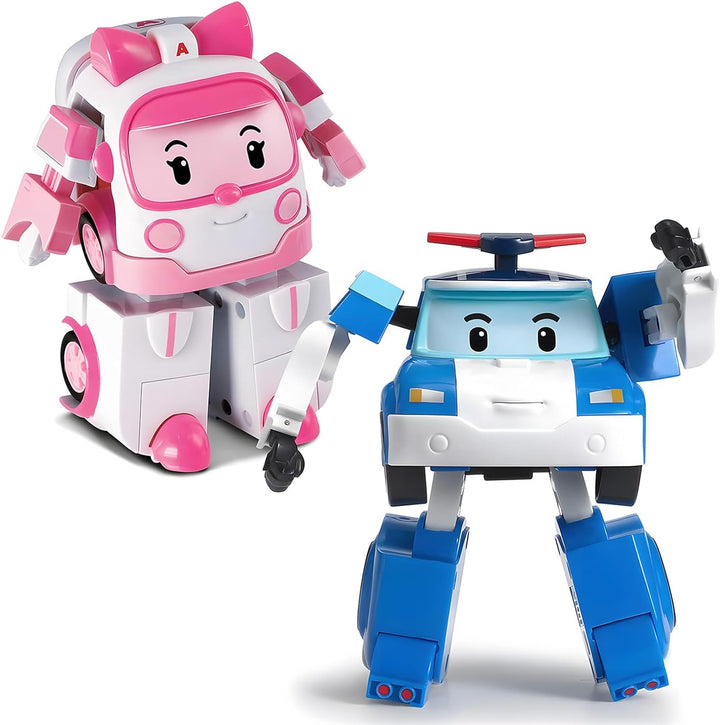 4" Transforming Robot - Fire Truck Roy, Stem-Inspired Rescue Robot Figure | Role Play Toy Gift for Toddlers & Preschool Kids Ages 1 2 3 4 5 6