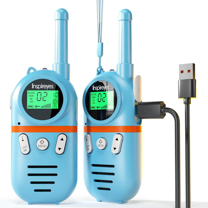 Walkie Talkies for Kids Rechargeable,Toys for Boys and Girls Ages 3-12, 3 Pack Long Range 2-Way Radios, Birthday Gifts,Christmas Stockings, Outdoor Play, Family Games, Hiking Camping Gear