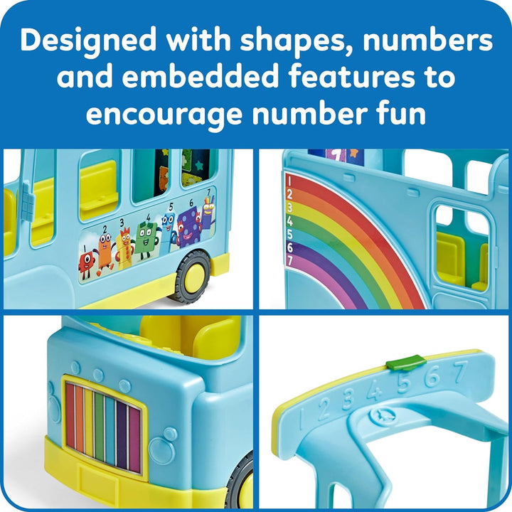 Numberblocks Rainbow Counting Bus, Music Toys for Kids Ages 3-5, Toddler Musical Toys, Play Figure Playsets, Number Toys, Preschool Learning Toys, Math Toys, Birthday Gifts for Kids