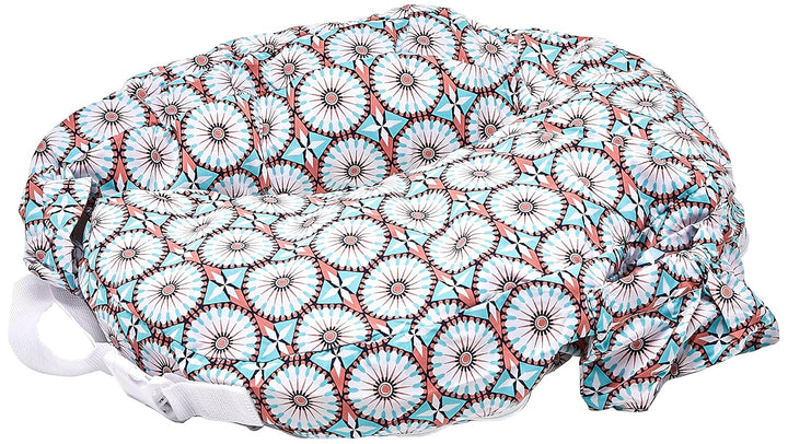 Organic Cotton Deluxe Nursing Pillow Cover - Slipcovers for Baby - Adjustable Fit, Easy Care, Durable - Original Nursing Pillow Not Included, Organic Cream