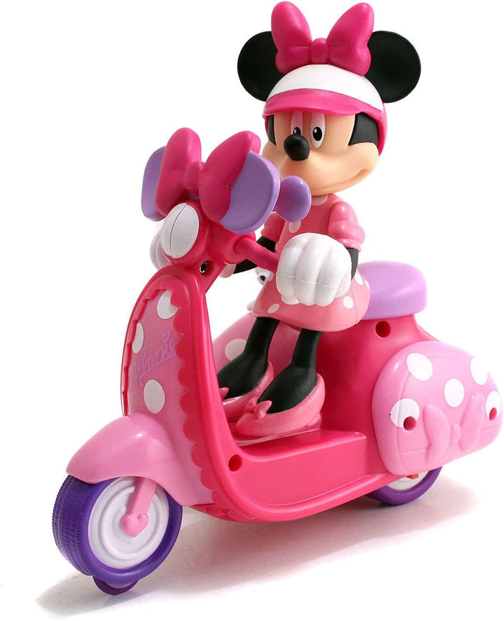 Toys Disney Junior Minnie Mouse Roadster RC Scooter, 7" Pink with White Polka Dots
