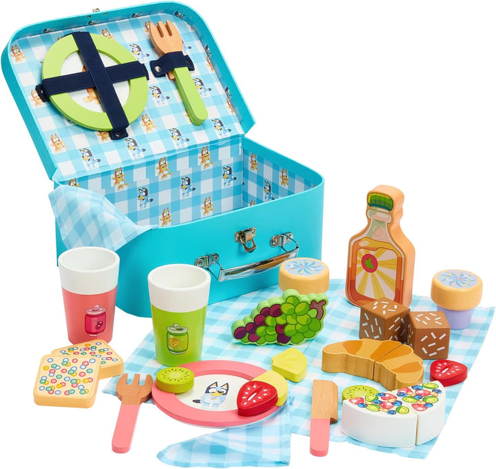 Wooden Tea Party Set – 18 PC Pretend Play Set with Tray, Teapot, Tea Cups, Biscuits, Sugar Pot, Notepad & Pencil- Durable, Eco-Friendly FSC Certified Wood – Imaginative Role Play Toy for Kids 3+