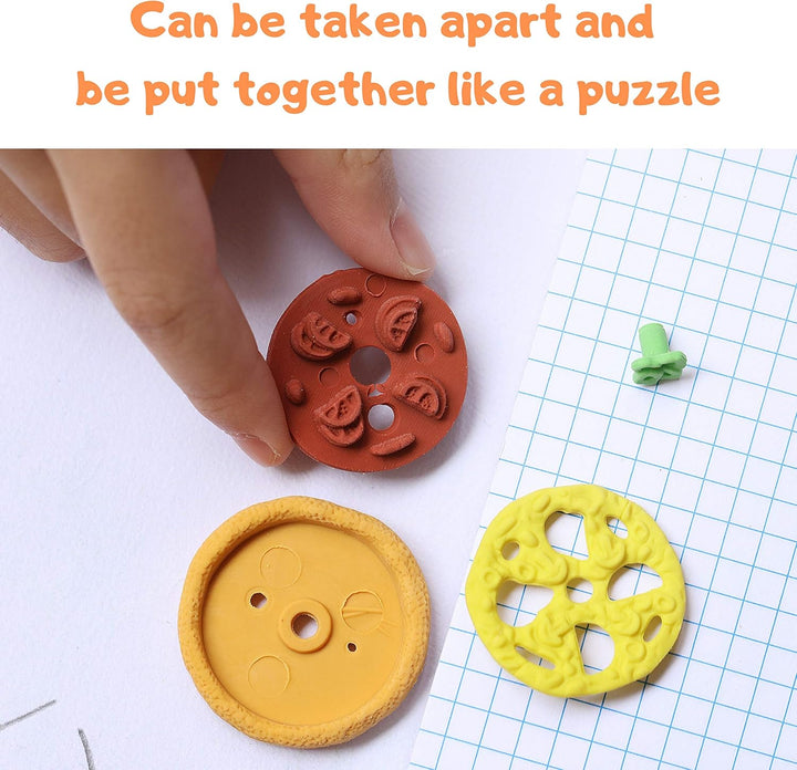- Mini Food Erasers for Kids, 30 Pcs, 3D Mini Erasers for Kids, Non-Toxic & Safe for Children, No Smudge