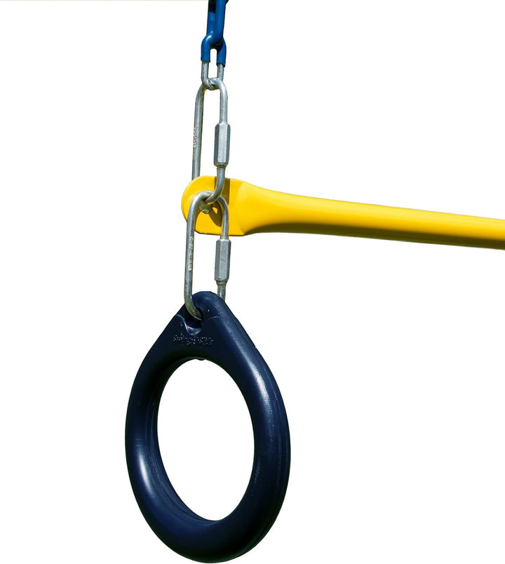 Ring and Trapeze Combo Swing Black