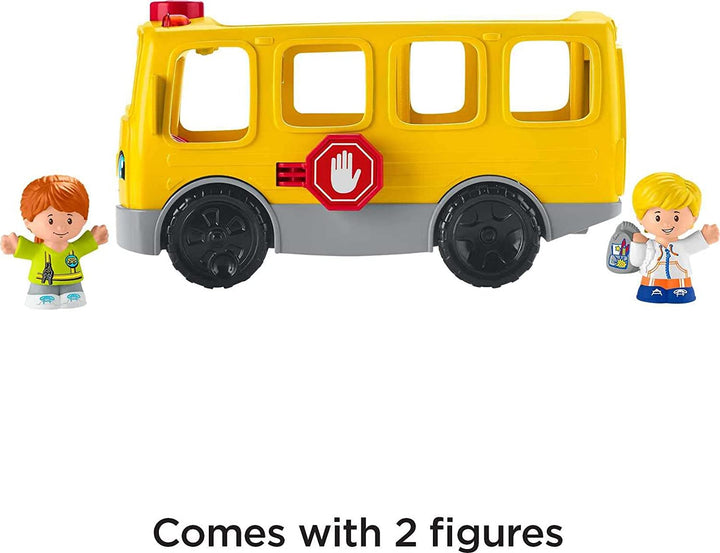 Little People Musical Toddler Toy Sit with Me School Bus with Lights Sounds & 2 Figures for Pretend Play Kids Ages 1+ Years​