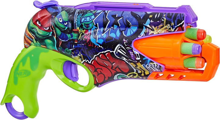 Teenage Mutant Ninja Turtles Blaster, 10 Elite Darts, Toy Foam Blasters, Ages 8 and Up