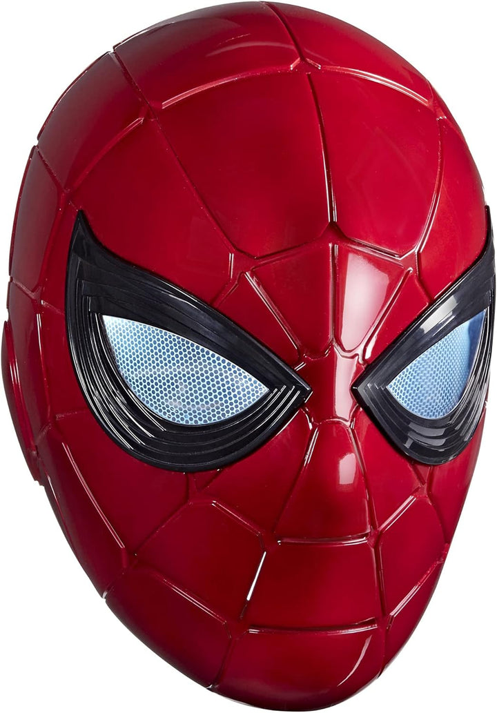 Marvel Legends Series Iron Spider Electronic Helmet with Glowing Eyes, 6 Light Settings and Adjustable Fit , Red