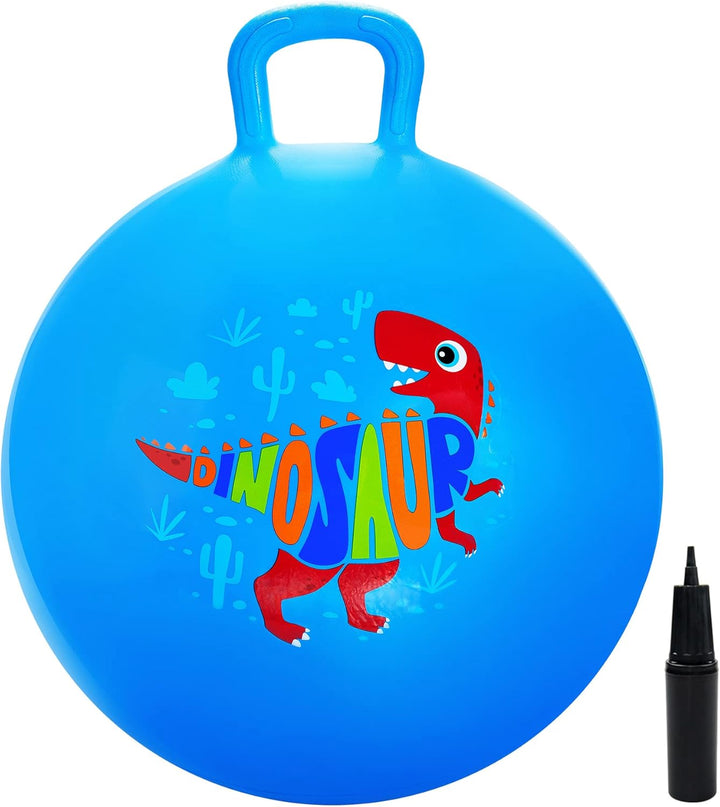 Hopper Ball, Clouds Hopping Toys for Kids, 18 Inch Bouncy Ball with Handle, Inflatable Bouncing Hoppity Hop Toys for Boys and Girls Gifts