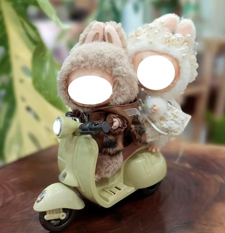 Scooter for 17Cm Dolls Accessories Hamster Pet Electric Toy (Green)