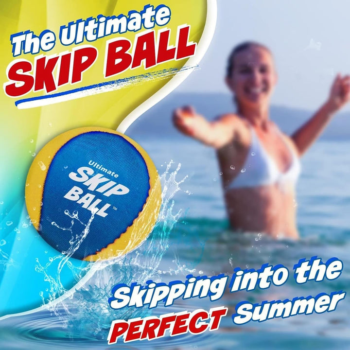 the Ultimate Skip Ball – Water Bouncing Ball (2 Pack) Create Lasting Memories with Your Friends & Family at the Beach, Lake or Pool - Great for All Ages