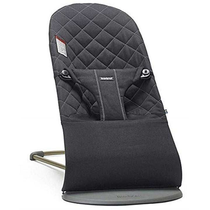 Bouncer Bliss, Sand Gray, Woven, Classic Quilt | 2-In-1 Adjustable Baby Bouncer Seat and Toddler Chair, Newborn to Toddler (8-29 Lbs), 4 Positions, Lightweight & Portable