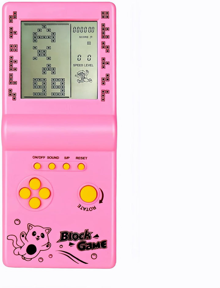 3.5-Inch Large Screen Retro Brick Game Console for the 80S/90S Build in Block Game Racing/Tank Game Built-In 23 Classic Games Nostalgic Puzzle Children'S Game Console (Black)