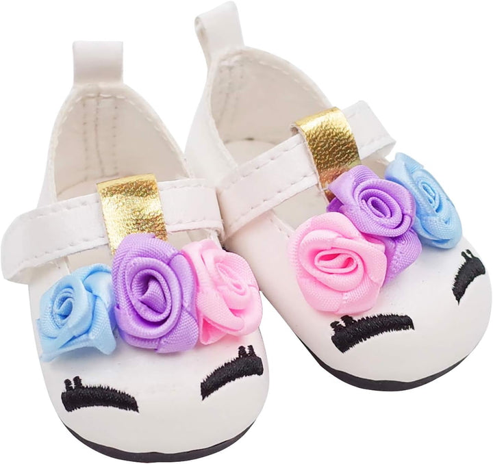6 Pairs of Doll Shoes 2 Pairs of Socks Fits for 18 Inch Doll Shoes American Dolls Accessories