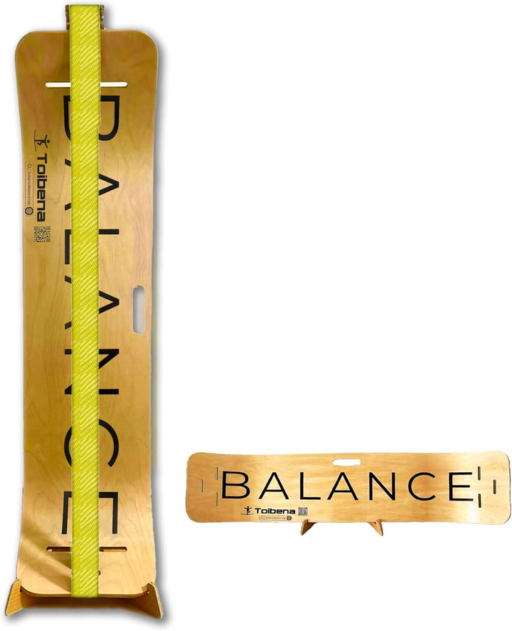 Balance Board Trainer for Adults Kids，Hockey Snowboard Wobble Board,Flat Belt Flexibility Trainer