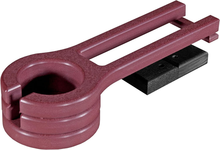 Glider Cup Holder Attachment for Outdoor Gliders, Slide Out Cup Holder for outside Glider Chairs, Space Saving Design - Amish Made USA (Chestnut Brown)